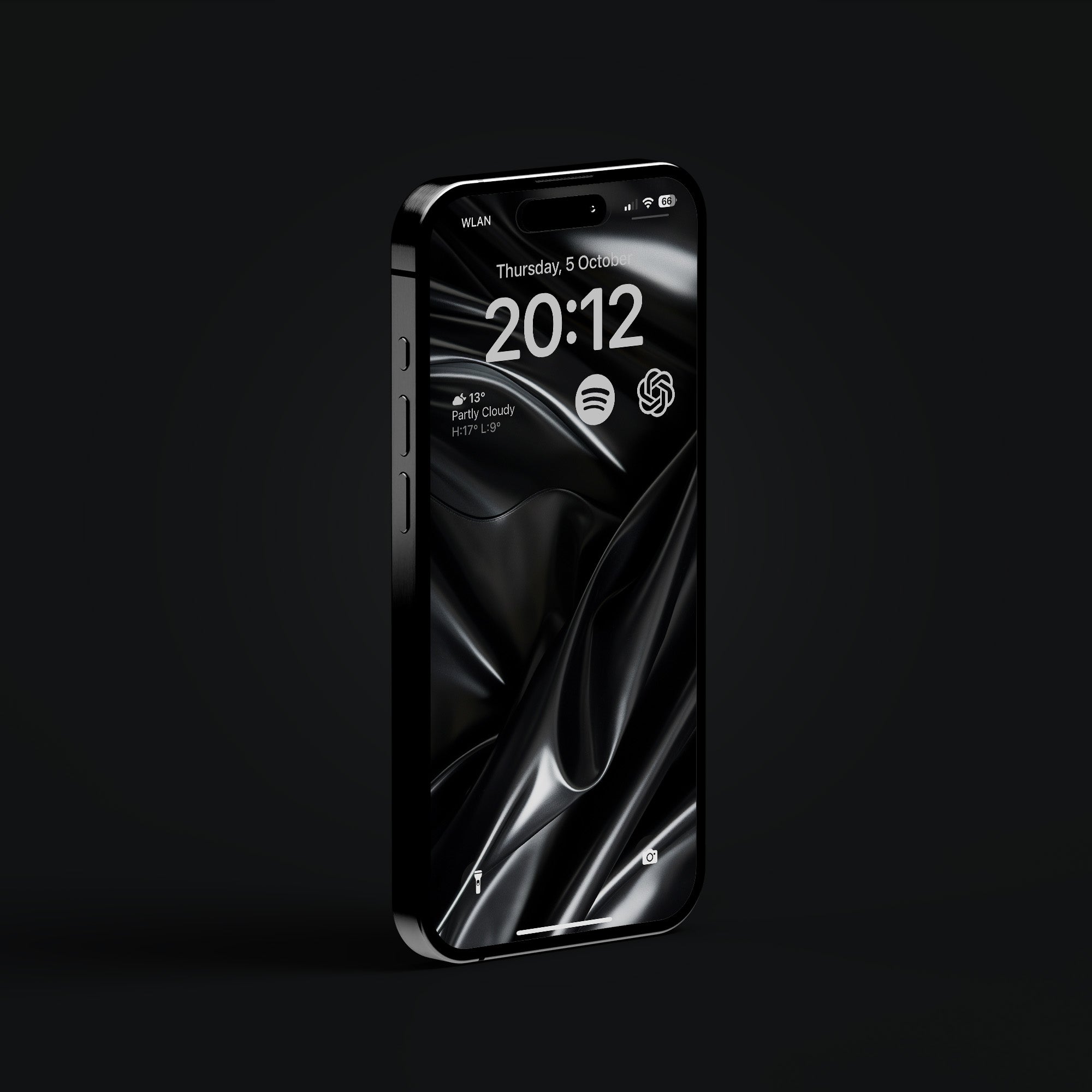 iPhone 15 Pro EDC all-black wallpapers