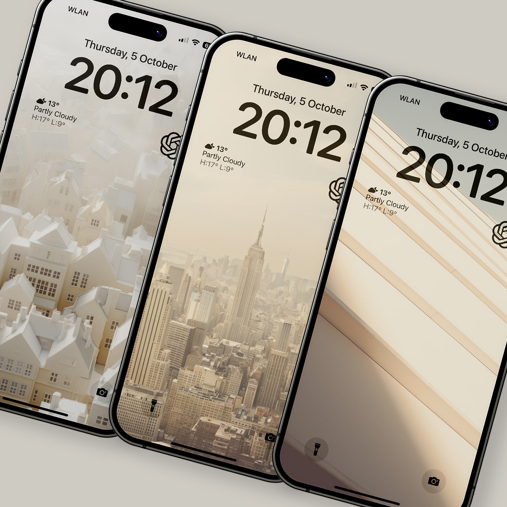 iPhone 15 Natural Titanium Wallpapers